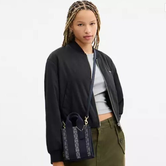 Coach Smith Mini Tote Bag In Signature Jacquard NWT - Picture 2 of 7